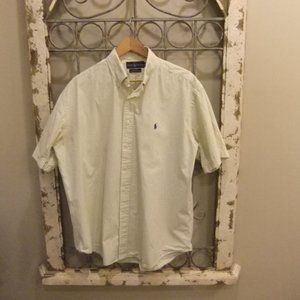 RALPH LAUREN BLAKE BUTTON DOWN COLLAR SHIRT-LARGE